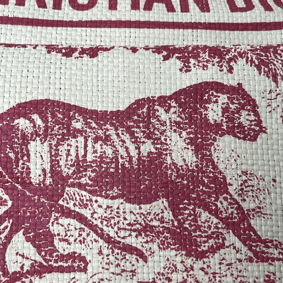 CHRISTIAN DIOR Beauty Straw Dioriviera Tote Pink NWOT - Picture 12 of 15